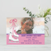 IJskateeg van meisjes Kaart (Staand voorkant)