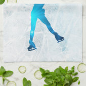 IJskatehanddoek - Blauwe ster Theedoek (Gevouwen)