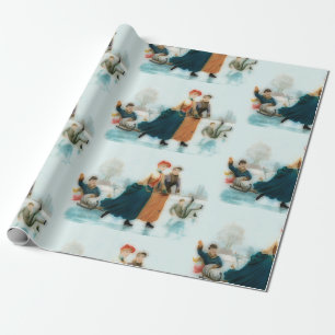 IJskating in Noorwegen - grappige  beelden   Cadeaupapier