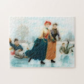 IJskating in Noorwegen - grappige beelden Legpuzzel (Horizontaal)