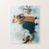 IJskating in Noorwegen - grappige beelden Legpuzzel (Verticaal)