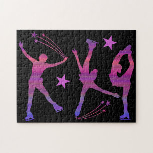 IJskatpuzzel (vrouwen schaatsen) Legpuzzel