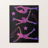IJskatpuzzel (vrouwen schaatsen) Legpuzzel (Verticaal)