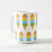 ijskegel kleurrijk koffiemok (Voorkant links)