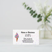 Ijskegel Visitekaartje (Staand voorkant)