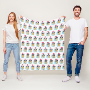 ijskegel waterverf fleece deken