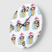 ijskegel waterverf grote klok (Hoek)