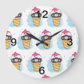 ijskegel waterverf grote klok (Voorkant)