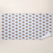 ijskegel waterverf strandlaken (Voorkant)