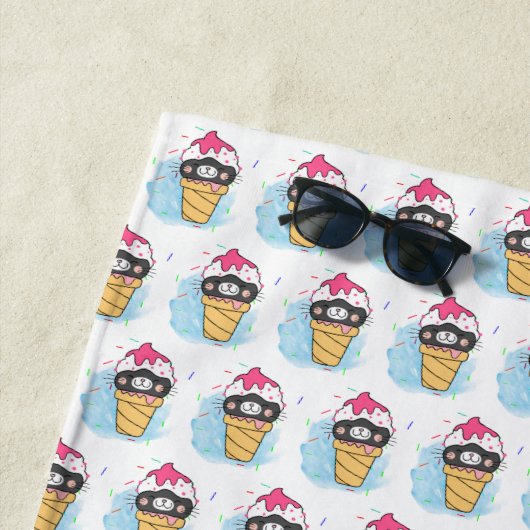 ijskegel waterverf strandlaken (In situ)