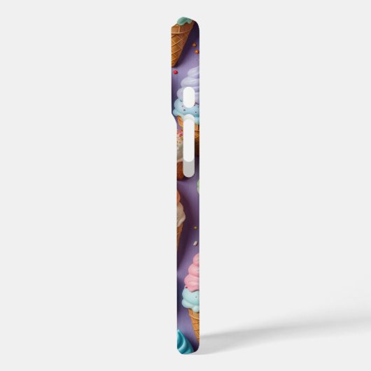 IJskegels met strooien Case-Mate iPhone Case (Achterkant / Links)