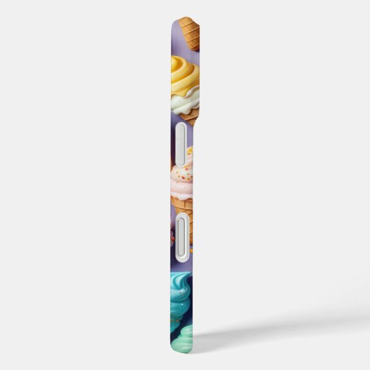 IJskegels met strooien Case-Mate iPhone Case (Achterkant / Rechts)