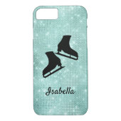 IJsketeltje schaats turkooizen sparrenkel Case-Mate iPhone Case (Achterkant)
