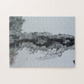 IJsketting in de winter Legpuzzel (Horizontaal)