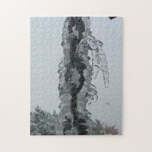 IJsketting in de winter Legpuzzel (Verticaal)