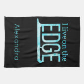 IJskiedop Handdoeken leven aan rand bevroren blauw (Horizontaal)