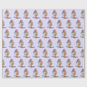 IJskiemkloon uitlijnen Cadeaupapier (Vlak)