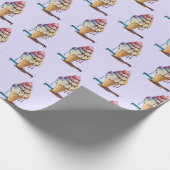 IJskiemkloon uitlijnen Cadeaupapier (Hoek)