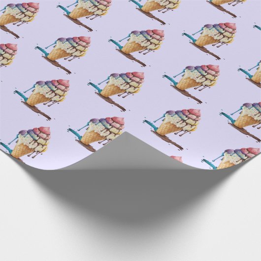 IJskiemkloon uitlijnen Cadeaupapier (Hoek)