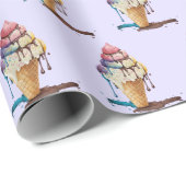 IJskiemkloon uitlijnen Cadeaupapier (Rol Hoek)