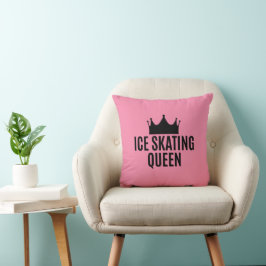 IJskies koningin - ijsschaatsen T-shirt Kussen