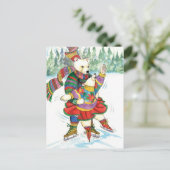 IJskievaar Beren Briefkaart (Staand voorkant)