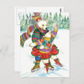 IJskievaar Beren Briefkaart (Voorkant / Achterkant)