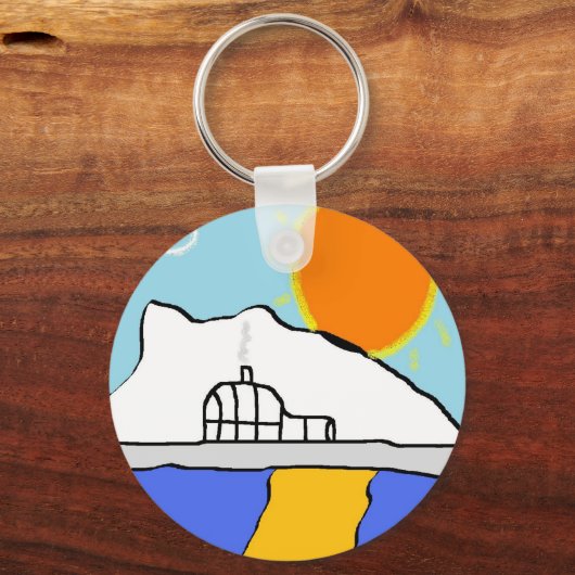 ijskigloo sleutelhanger (Voorkant)