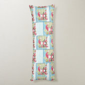 IJskilting pinguïn patroon blauwe romp Lichaamskussen (Achterkant (Verticaal))