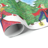 IJskistpapier voor kerstinslag Cadeaupapier (Rol Hoek)