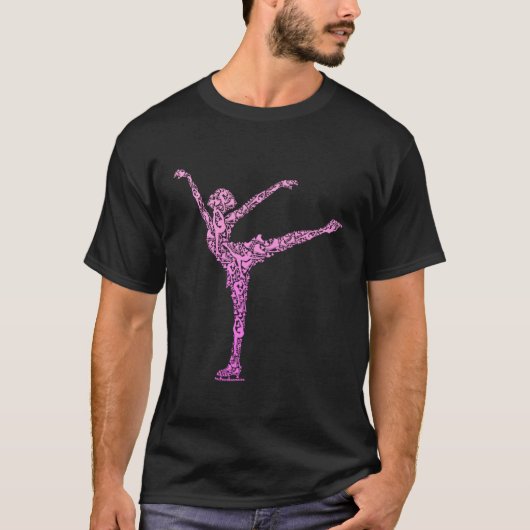 IJskistteken Skater T-shirt (Voorkant)