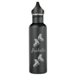 IJskistwater flesje schaats zilver Waterfles