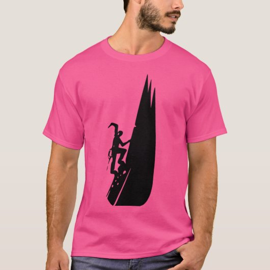 IJsklimmen actief T-shirt (Voorkant)