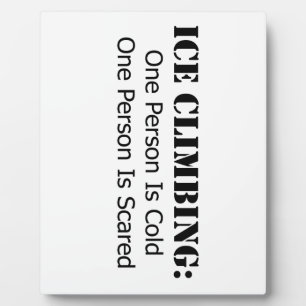 IJsklimmen - koud, bang Fotoplaat