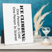 IJsklimmen - koud, bang Fotoplaat (Zijkant)