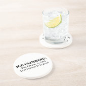 IJsklimmen - koud, bang Zandsteen Onderzetter (Zijkant)