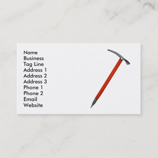 IJsklimmen Outdoor Instructie Business Visitekaartje (Voorkant)