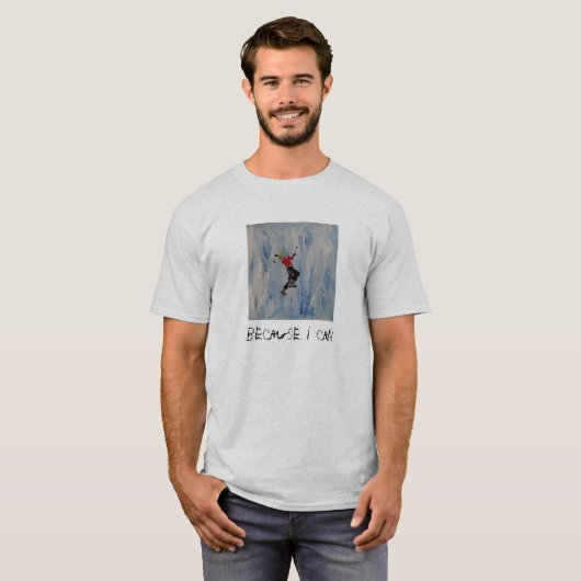 IJsklimmen T-shirt (Voorkant volledig)
