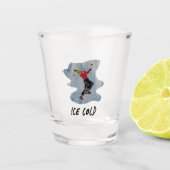 IJsklimmend 'ijskoud' kogelglas Shot Glas (Voorkant)