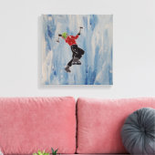 ijsklimmer canvas afdruk (Insitu (Woonkamer))