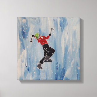 ijsklimmer canvas afdruk