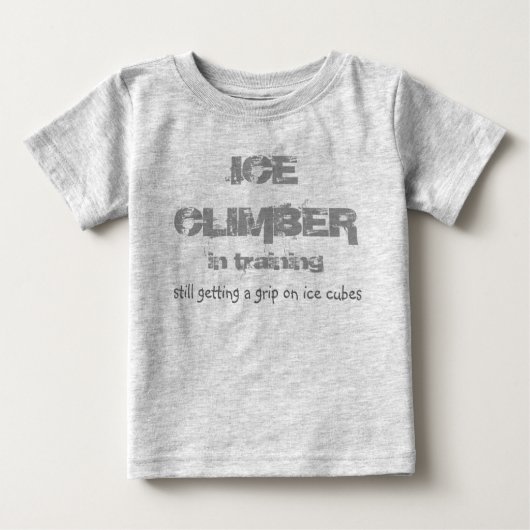 ijsklimmer in training T shirt (Voorkant)