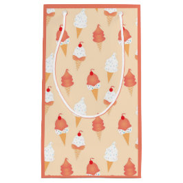 IJsklok met inktvlekken roze doorlooppatroon Klein Cadeauzakje