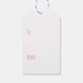 IJsklok met sprinken en Cherry bovenaan Cadeaulabel (Achterkant)