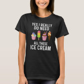 ijsklok voor mannen Ice crème kostuum T-shirt (Voorkant)