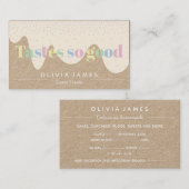 IJskoeken en sproinkles pastelkoeken cupcakes Visitekaartje (Voorkant / Achterkant)