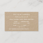 IJskoeken en sproinkles pastelkoeken cupcakes Visitekaartje (Achterkant)