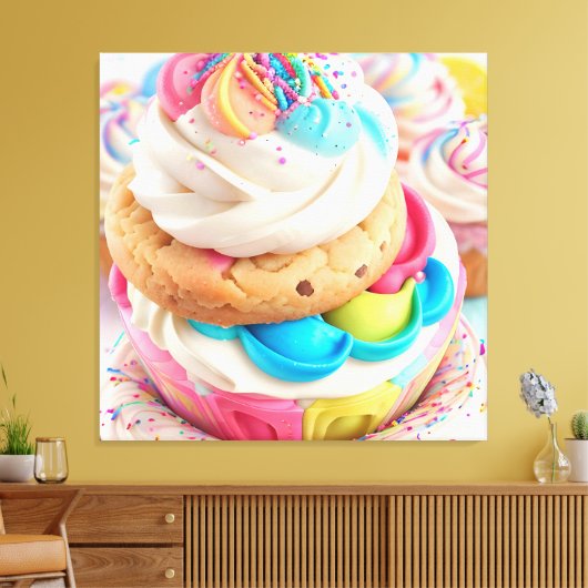 ijskoekje canvas afdruk (Insitu (Woonkamer))