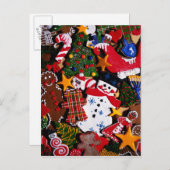 IJskoekjes voor Kerstmis Feestdagenkaart (Voorkant / Achterkant)