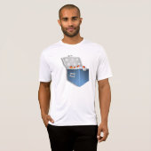 IJskoeler Heren Actieve T-shirt (Voorkant volledig)